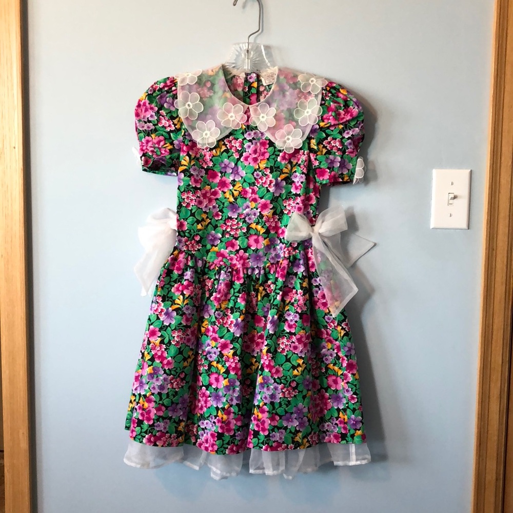 Pansy Print Dress